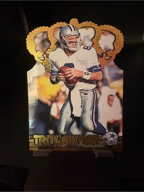1996 Pacific Crown Collection - Gold Crown Die-Cuts Troy Aikman #GC-2